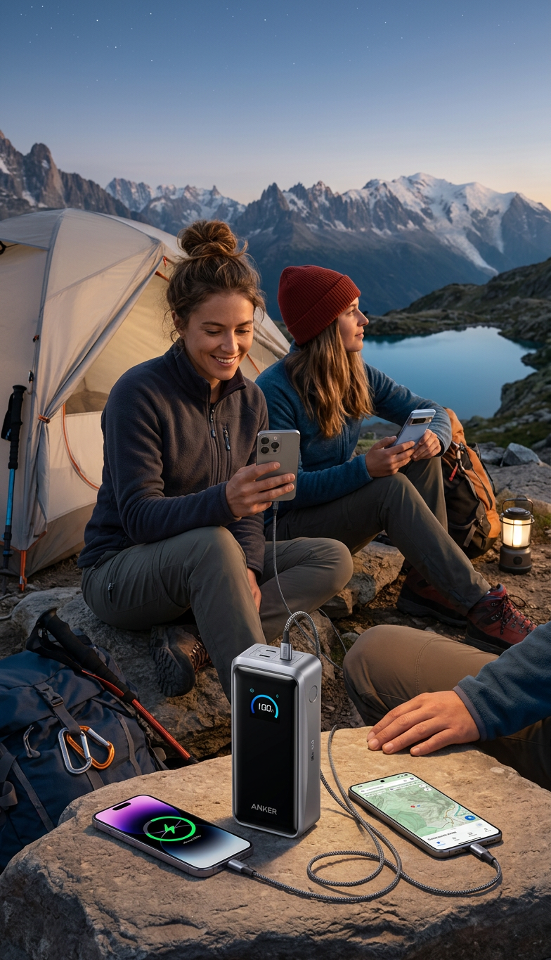 Anker Prime 26K 300W Power Bank — portable charger with sleek design